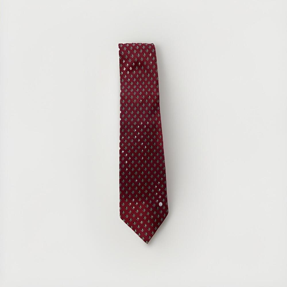 DUNHILL MENS RED TIE 100% SILK HAND MADE GREAT CONDITION!